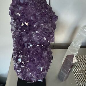 Amethyst Crystal Geode Home Accent